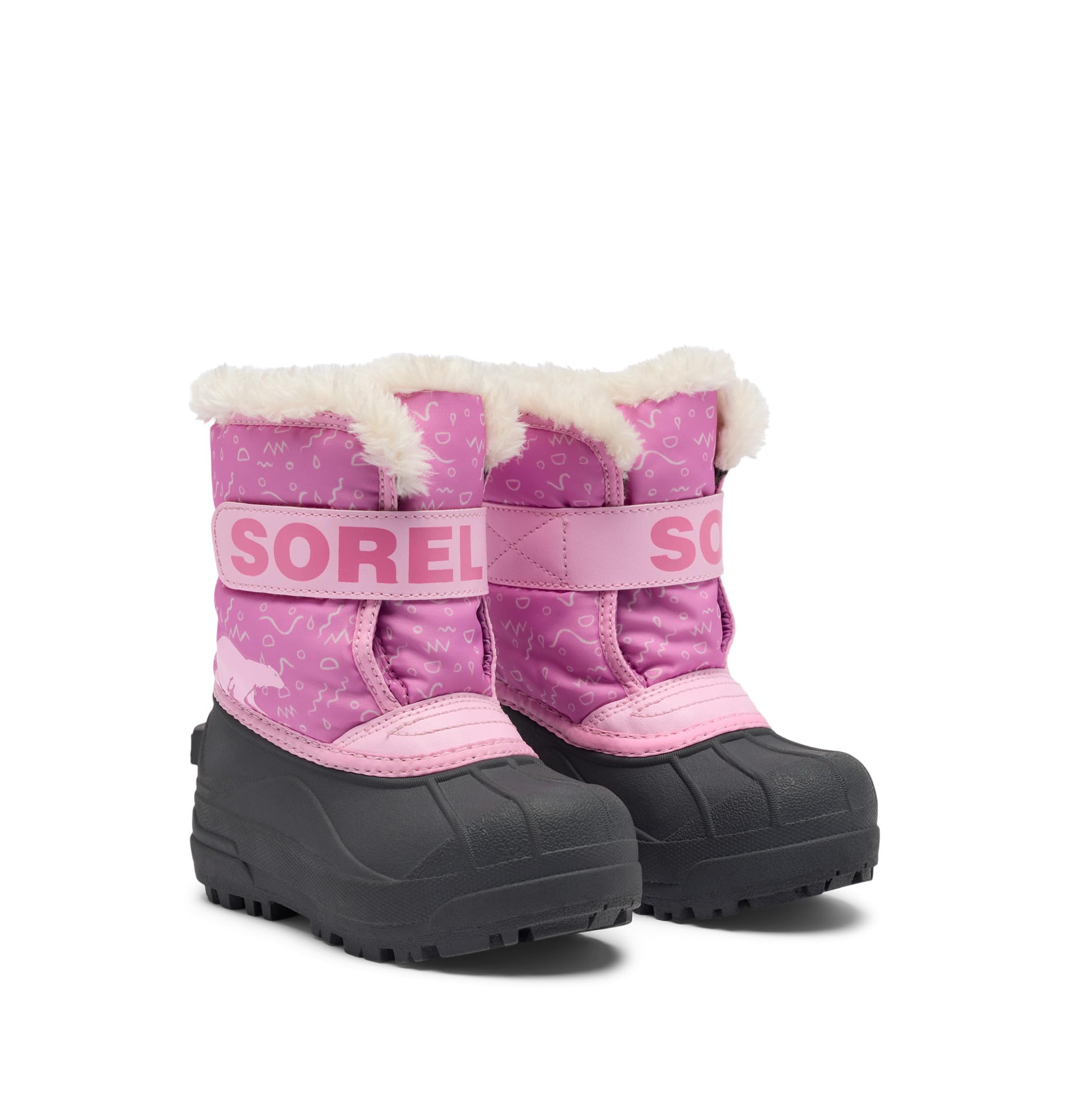 Sorel Youth Unisex Toddler Snow Commander Boot Botte de Neige, Orchid, Pink Flare, 24 EU