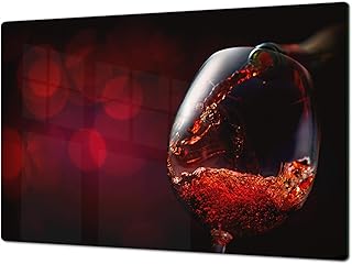 Concept Crystal Gigante ASSE da Cucina e Copri-Piano Cottura a induzione – Spianatoia – Pezzo Unico (80x52cm) o Due Pezzi (40x52cm ognuno) Serie di Vini DD04