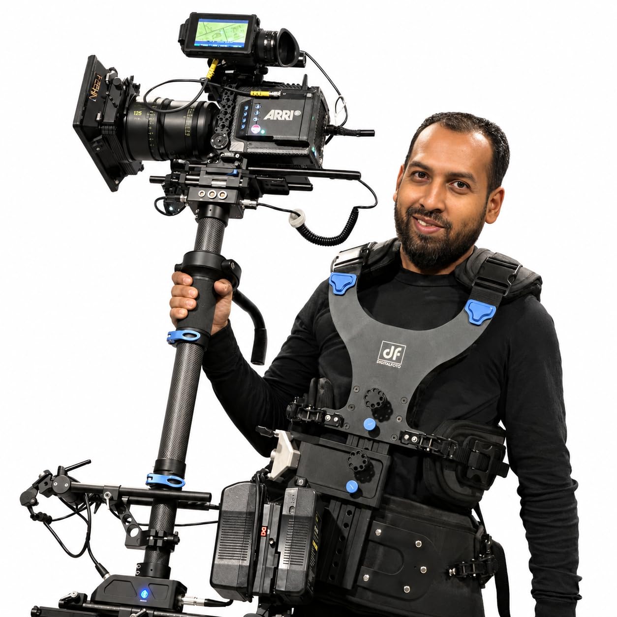 Thanos-PROCINE Oś Steadycam, system stabilizacji obciążenia 35 kg dla operatora filmowego, kompatybilny z kamerą kinową Alexa 35, czerwony, Amira, FX6, Canon C400, Komodo, DJI Ronin 4D Flex itp