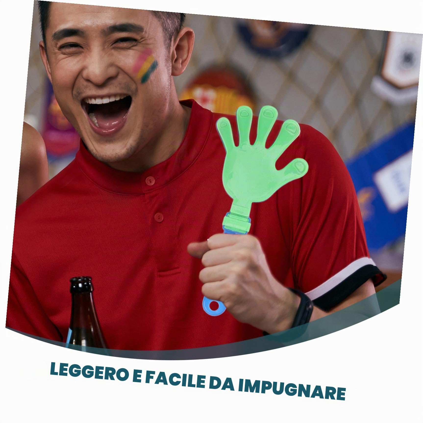 Sosoport 60 Pezzi Creatori di Rumore Scherzo Creatore di Rumore Che Applaudono Giocattolo Eventi Sportivi Oggetti di Scena Applausi Oggetti di Scena Applausi per Feste Batacchio A