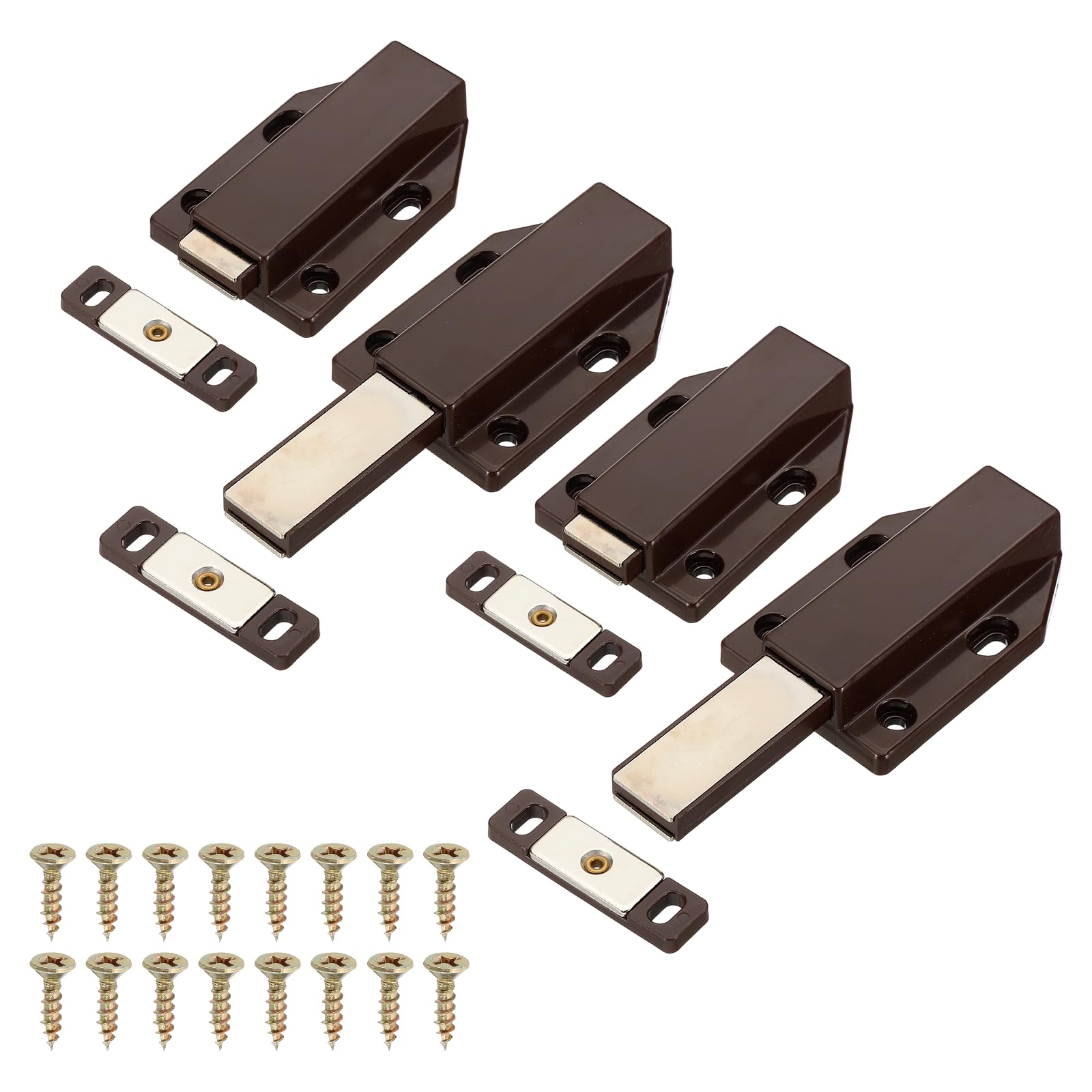 PATIKIL 4 Pcs Magnetic Push Latch