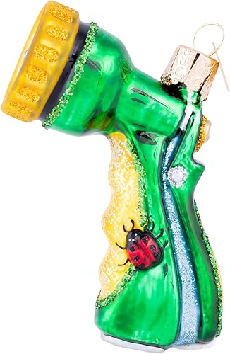 Vista 76 de Old World Christmas Adorno de cristal soplado She Shed para árbol de Navidad