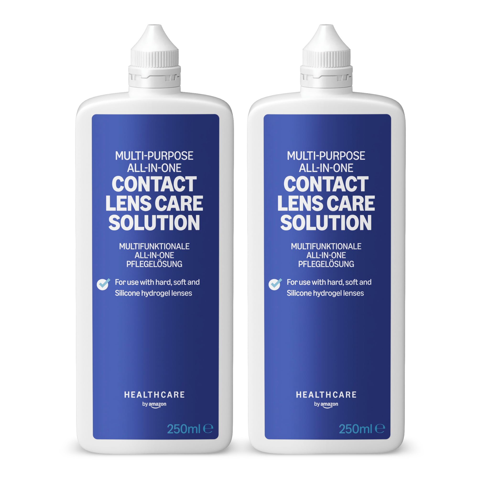 Amazon Basic Care All-in-One Contact Lens Solution 2 x 250 ml