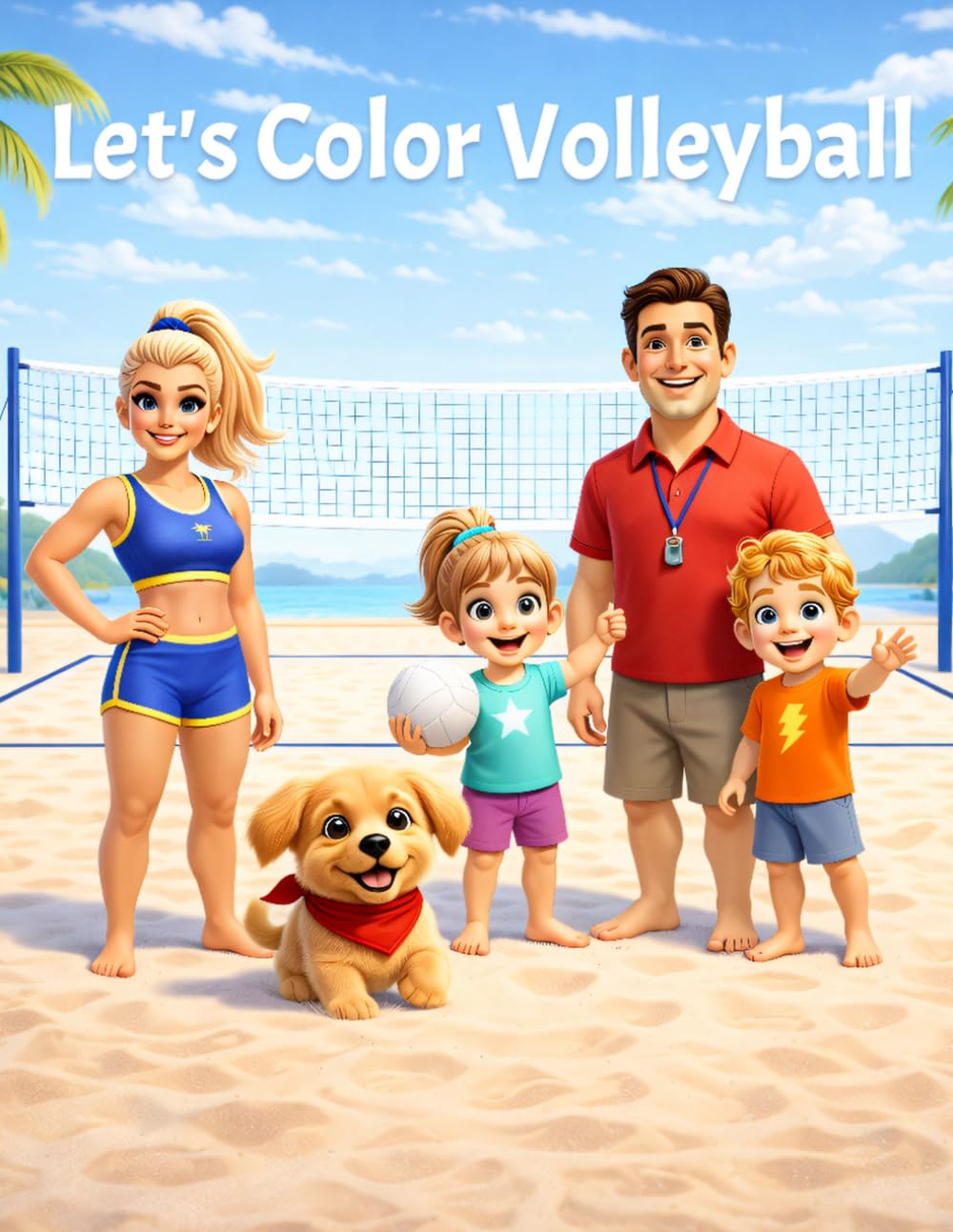 Let's Color Volleyball
