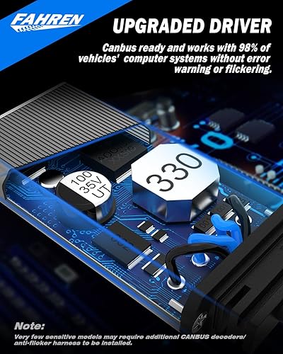 Miniatura 6 de Bombillas LED 9012, súper brillantes, luz antiniebla HIR2 blanca 6500, 60000 horas de vida útil, bombilla de conducción de haz alto/bajo con