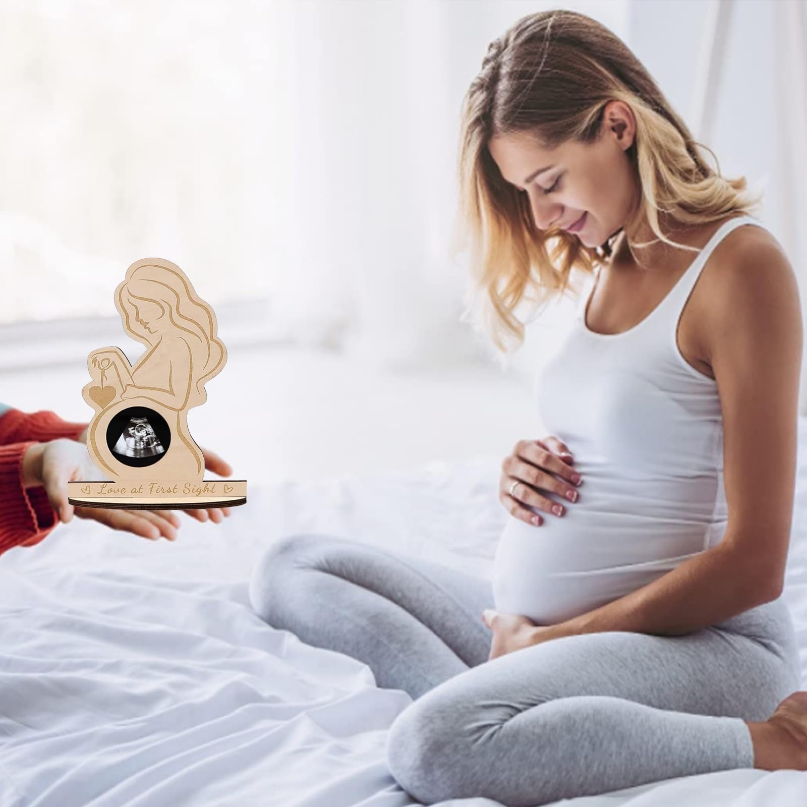 1 Pc cornice in legno per immagine ad ultrasuoni bambino, per donne incinte, idee regalo per future mamme baby shower