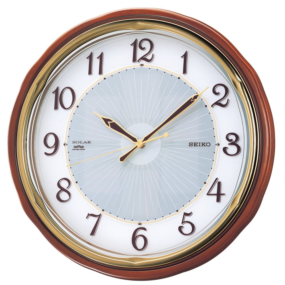 SEIKO セイコー ソーラー電波掛時計 掛け時計 ブラウン SF221B Amazon.co.jp: セイコークロック(Seiko Clock) 掛け時計 SOLAR+