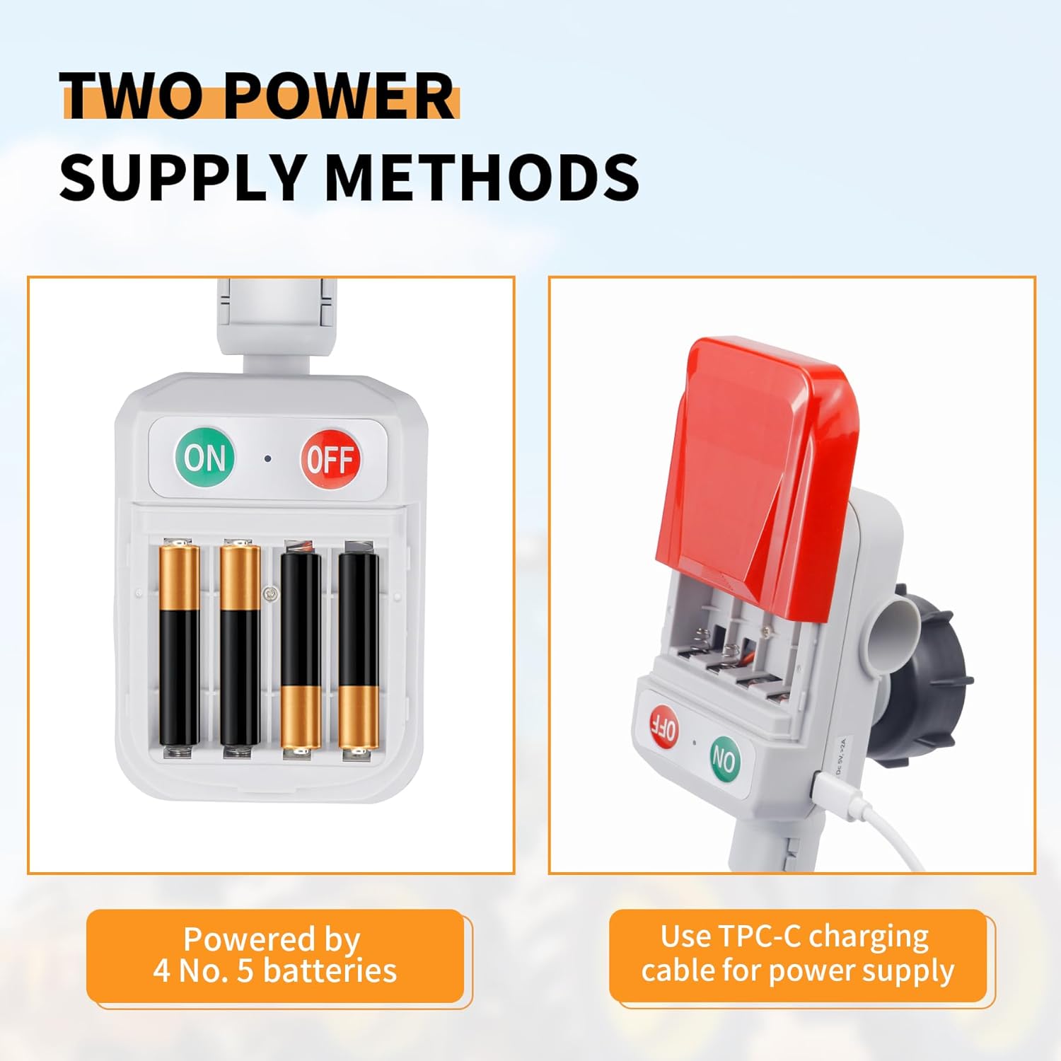 Automatic Portable Fuel Transfer Pump with Automatic Stop Technology, 3.2 GPM, 51-inch Extension Hose, Dual Power Supplies (Battery/USB-C), 4 Nozzle Adapters-Air Pump for Gasoline, Diesel, Oil
