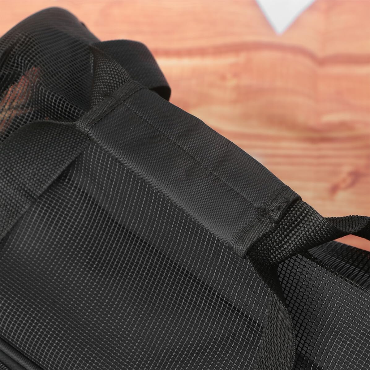 Borsa da Trasporto per Animali in Nylon, Rete Traspirante Laterale | Cani e Gatti, in Viaggio e Durante le Visite Turistiche, Riduce L’Ansia da Viaggio, Struttura Morbida