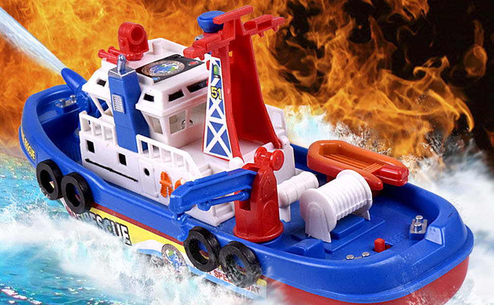 Bomberos Amazon Barco Teledirigido Barco Teledirigido Niños Barco