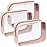 F-color TSA Approved Toiletry Bag 3 Pack Clear Toiletry Bags - Clear Makeup for Women, Quart Size Travel Bag, Carry on Airport Airline Compliant Bag, Nude Pink (for age 12 or above)