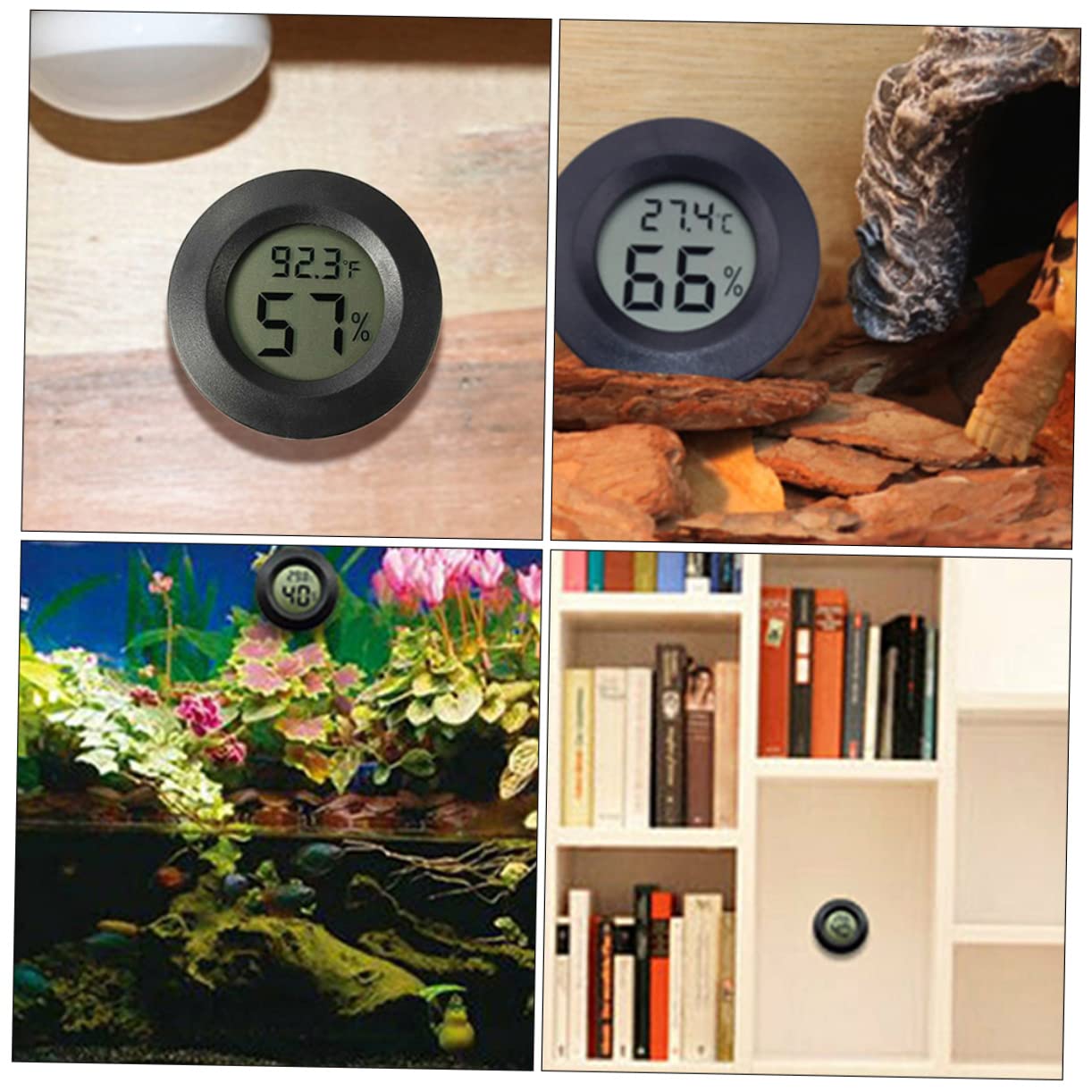 Toddmomy 14pezzi Mini Termometro Igrometro Elettronico per Misuratore umidità e Terrario e Domestici