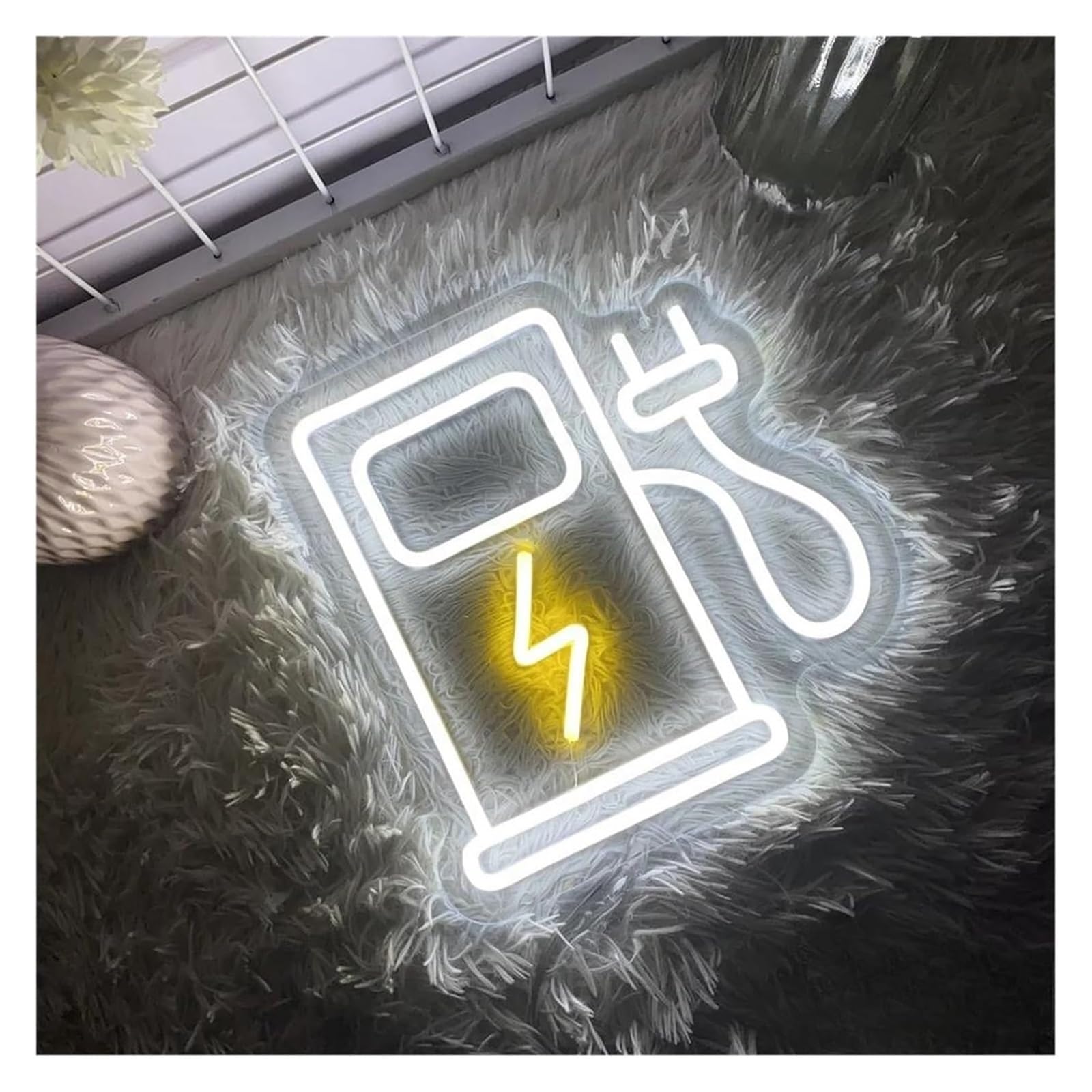 Señal de luz de neón Letreros de neón para Almacenamiento baterías, Luces LED para Tiendas, decoración Pared