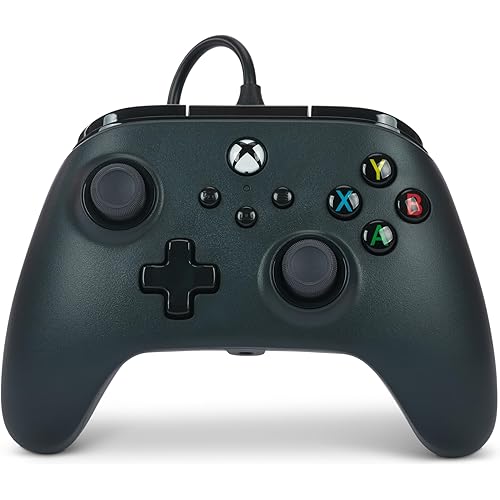 PowerA Wired Controller for Xbox Series X|S - Black, gamepad, wired video game controller, gaming controller, works with Xbox One and Windows 10/11