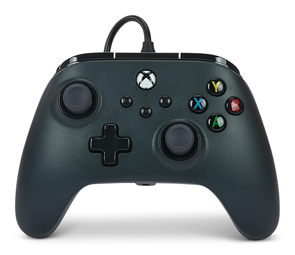 Controlador por cable PowerA para Xbox Series X|S - Negro, Gamepad, Controlador de videojuegos compatible con Xbox One