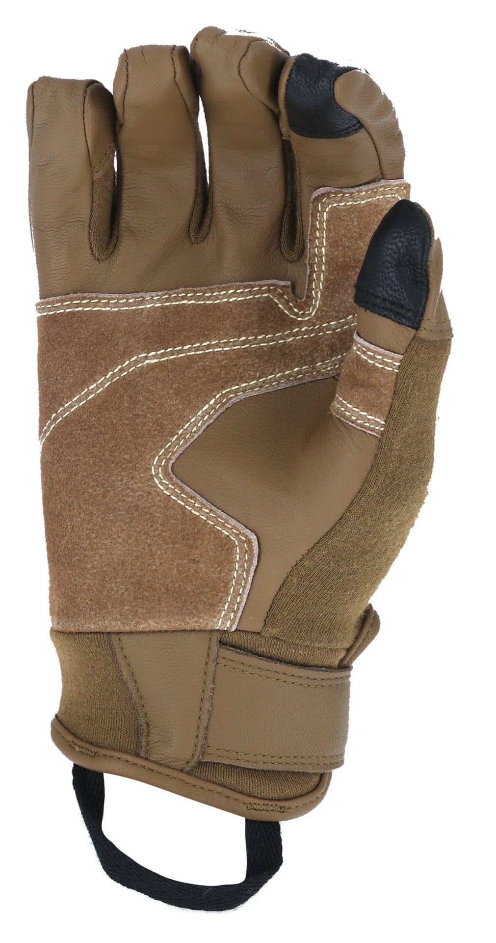 Outdoor Research Ironsight II FR rękawice taktyczne, zmniejszające palność, Nomex i kevlar, skórzana powierzchnia dłoni, palce do ekranu dotykowego, Coyote, L