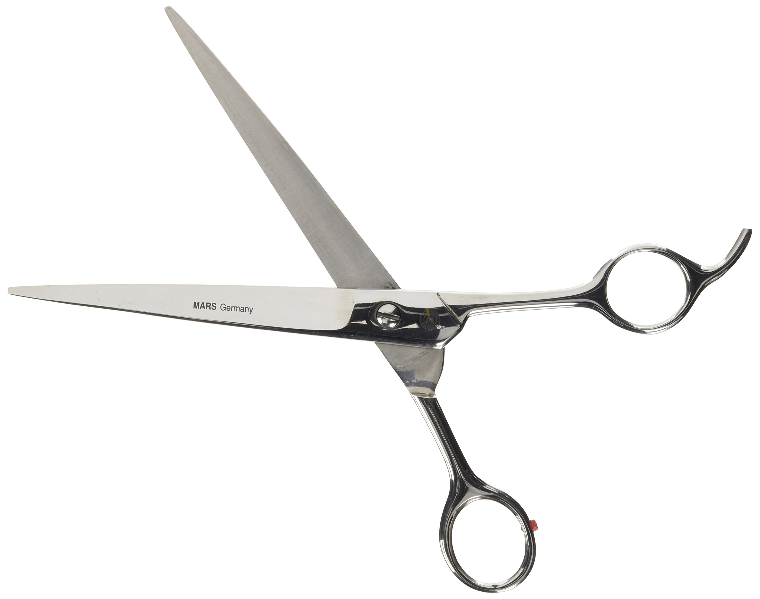 Mars Professional Stainless Steel Curved Scissors, Polished Blades, Rounded Blade Points for Safety, 7" Length