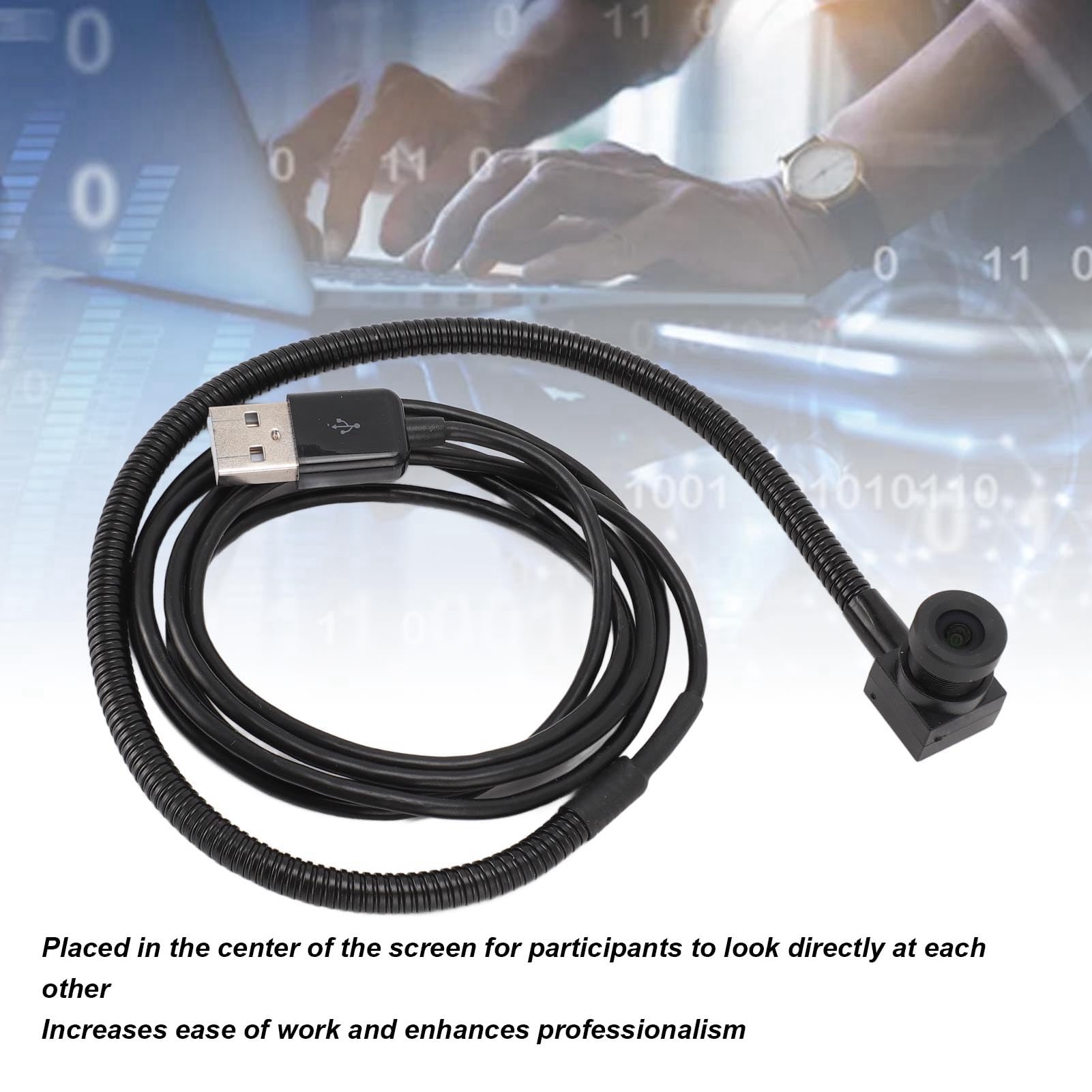 Cryfokt Webcam USB Centrale, Videocamera per Computer con Autofocus 2 MP