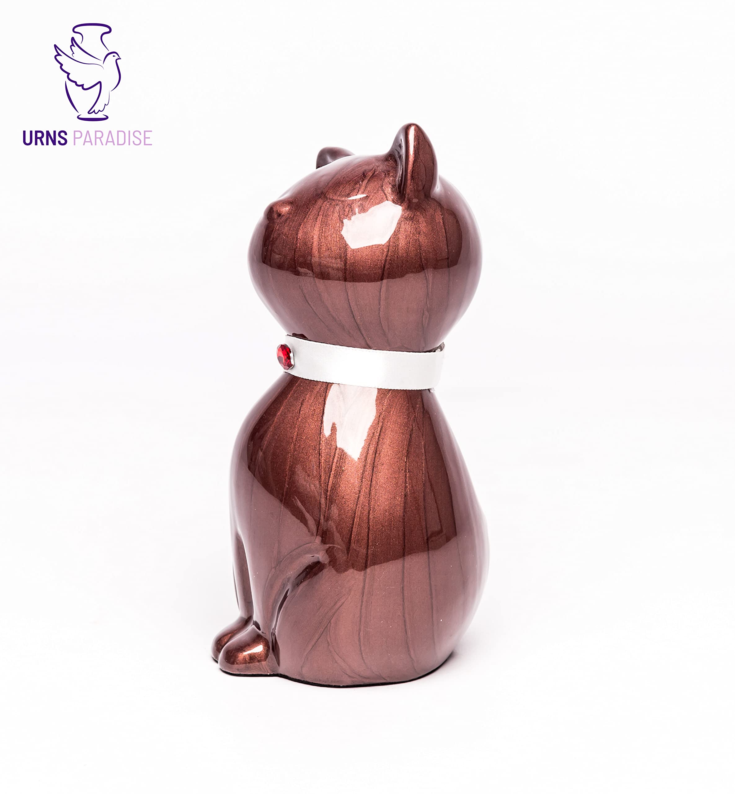 Urna De Cenizas Funerarias Duquesa, Monumento Al Gato, Urna De Cremación De Gatos (marrón)