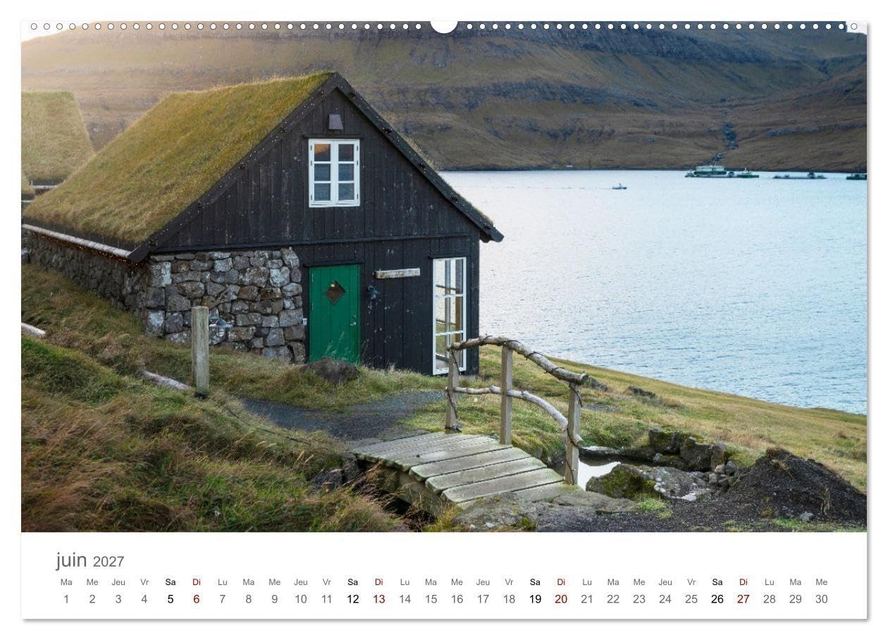 Lumières d'automne aux îles Féroé (Calendrier mural haut de gamme 2027 DIN A2 vertical), CALVENDO calendrier mensuel: L'atmosphère du nord