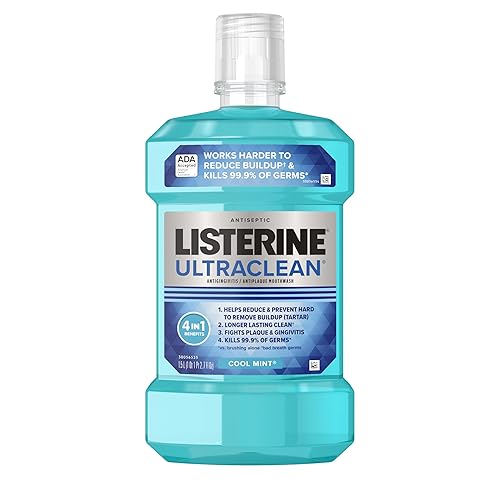 Listerine Ultraclean - Enjuague bucal antiséptico para gingivitis placa y sarro menta 15 L