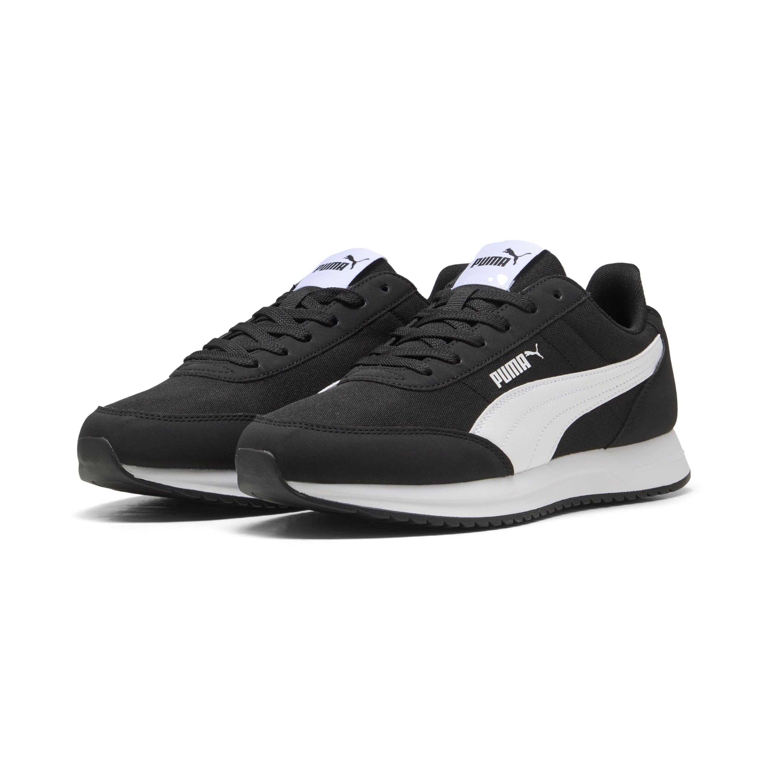 PUMA Unisex R78 LIGHTWIND Sneaker, Black White, 10.5 UK