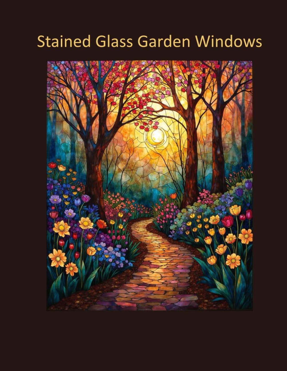Stained Glass Garden Window: Relax Garden scenes in Stunning Stained Glass Style