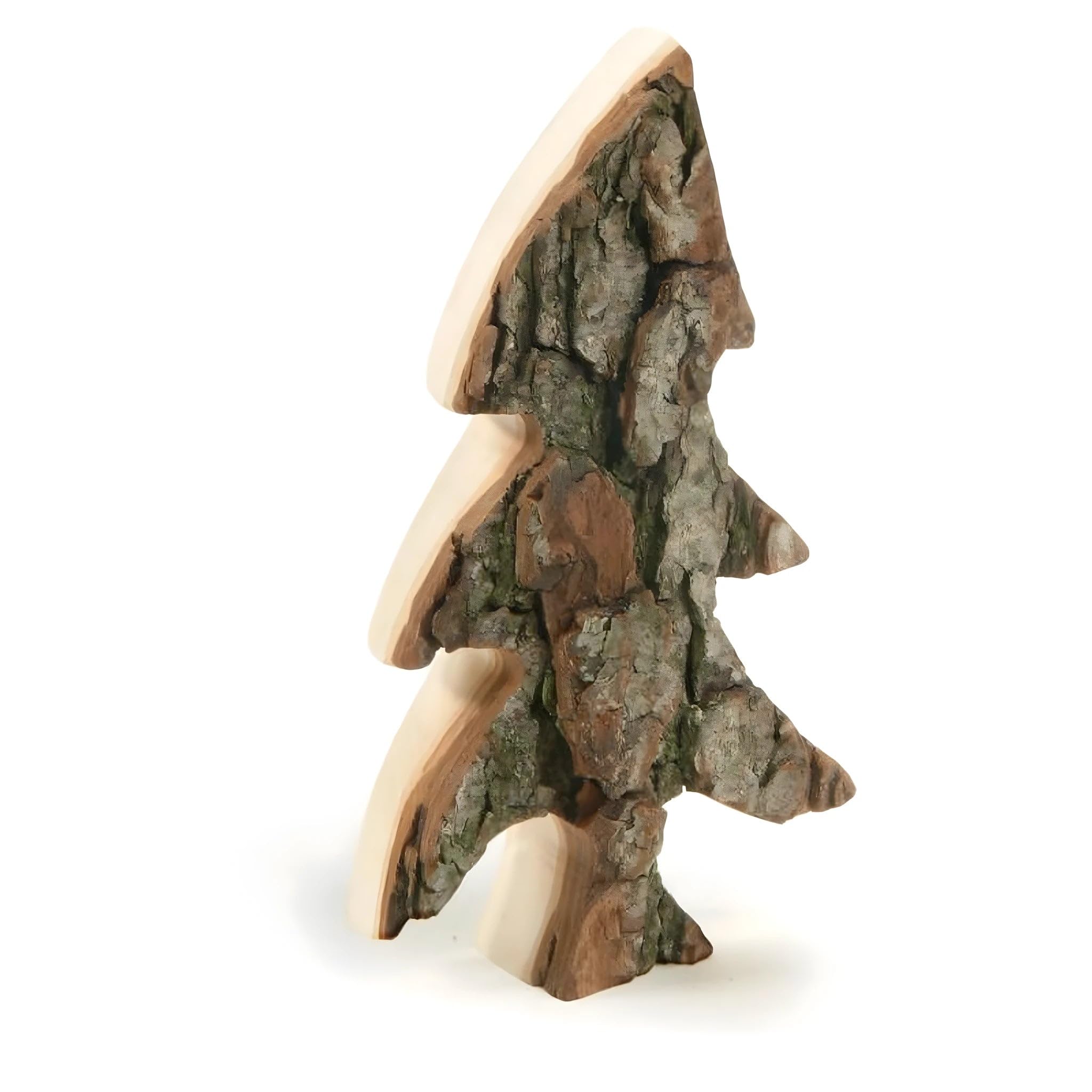 Arbre en écorce de bois naturel pour décorer une crèche de Noël traditionnelle