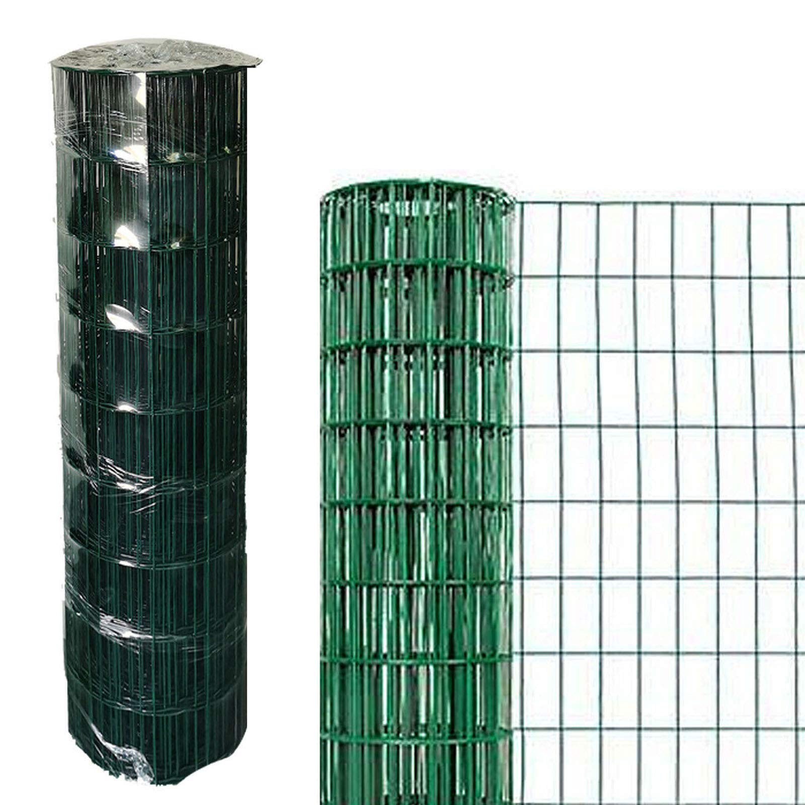Buy 0.9M X 10M Wire Mesh Fencing Green PVC Coated Rustproof Hot Dipped