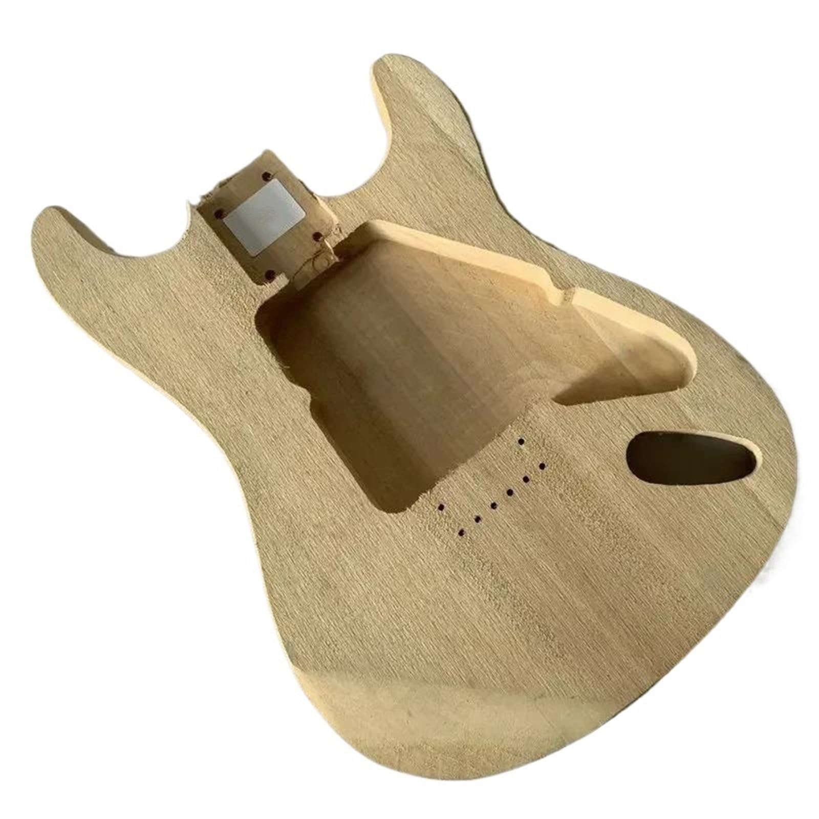Korpus Gitary Diy Miniaturowa Podróżna Gitara Elektryczna ST Z Litego Drewna Korpus Po Prawej Stronie
