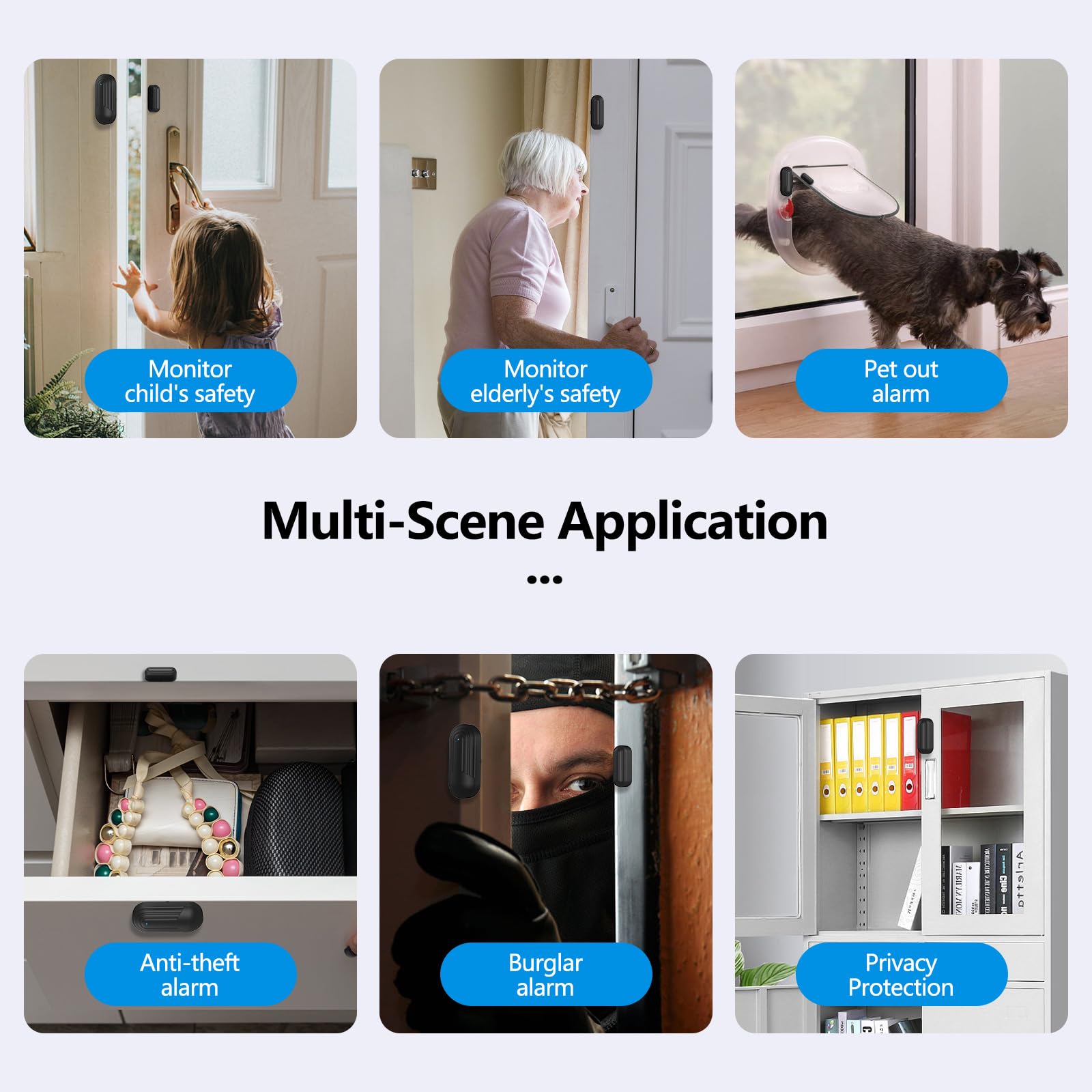 WiFi Smart Caregiver Pager Wireless Door Alarms For