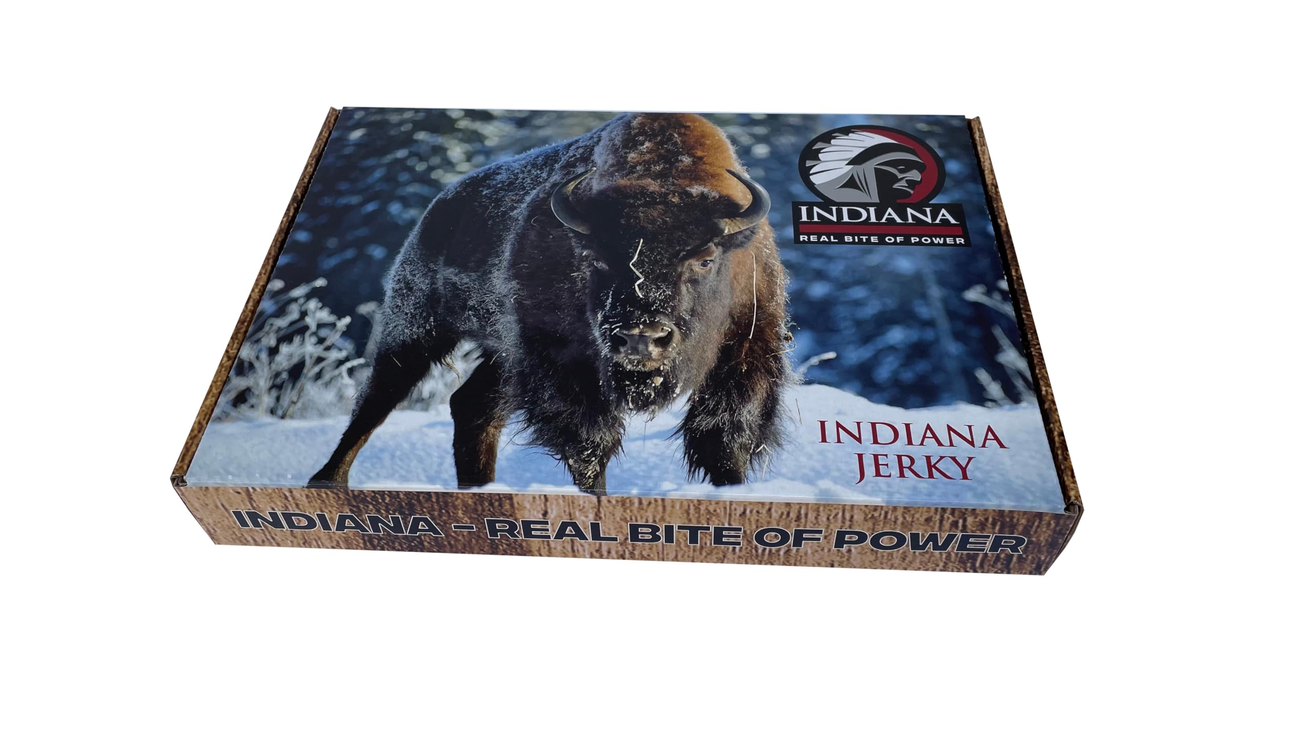 Indiana Turkey Jerky, Geschenkbox High Protein Trockenfleisch, ohne Zuckerzusatz, Gluten-frei (5 x 90g)