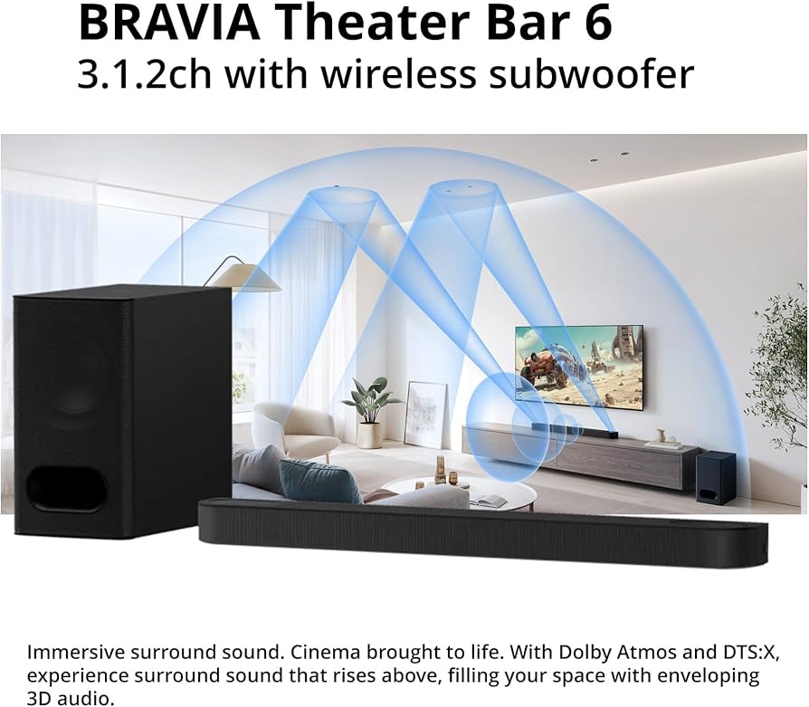 Amazon.com: Sony BRAVIA Theater Bar 6 with 3.1.2 Amplifier