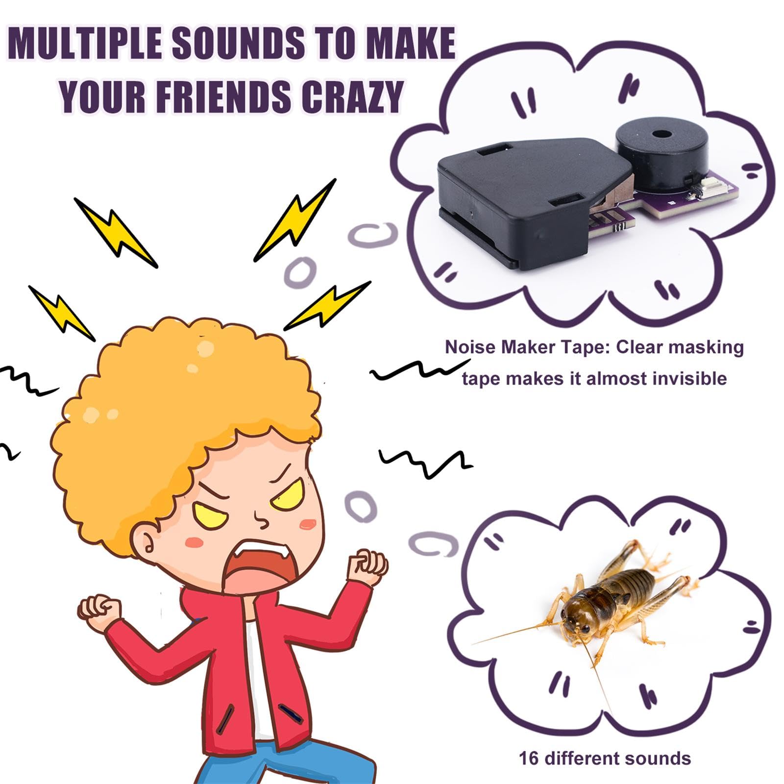 BTFO 6pcs Cricket Noise Maker Prank - Image 4