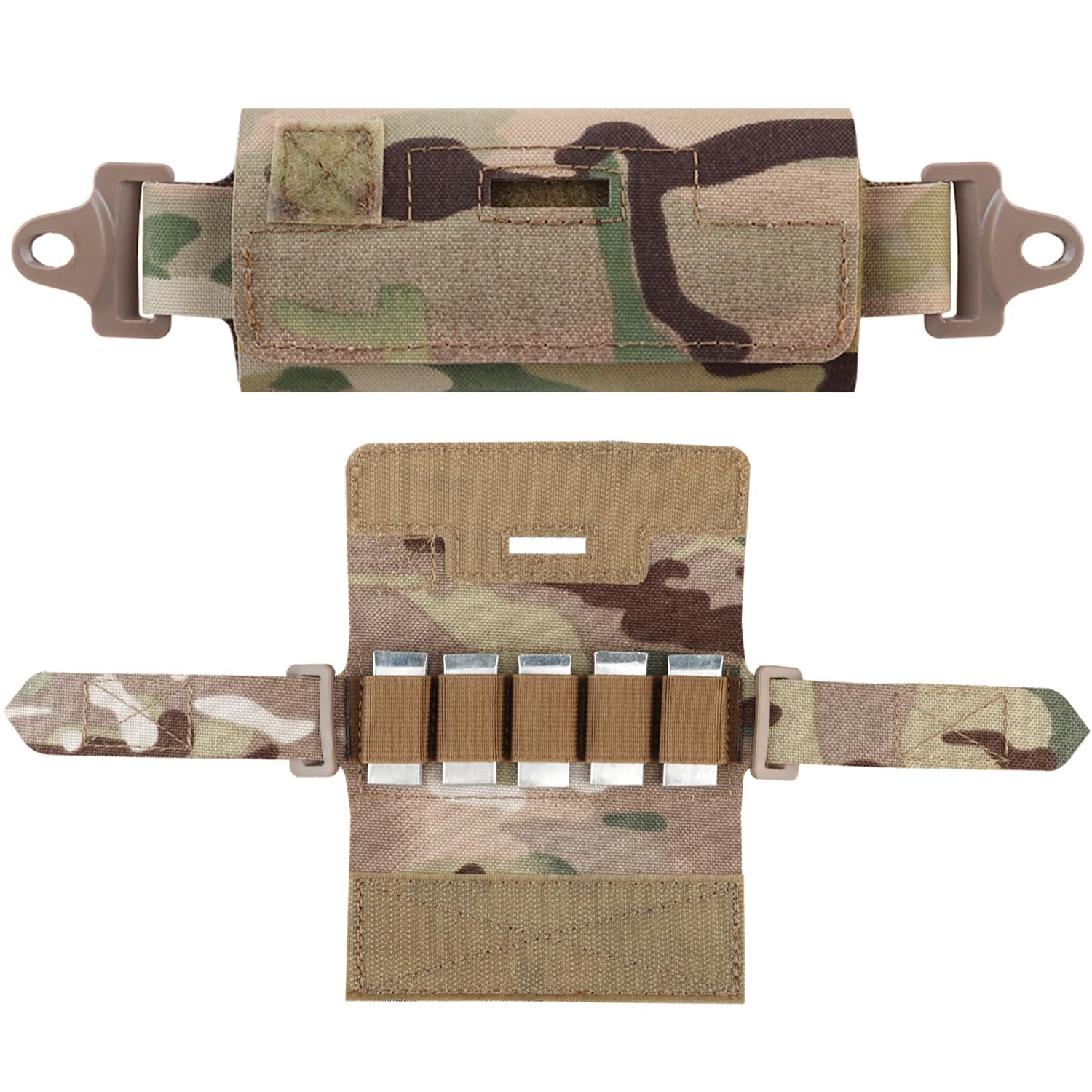 Tactical Helmet Counterbalance Weight Bag NVG Counterweight Pouch Tactical Helmet Balancing Weight Bag with 5 Counter Blocks für OPS Fast BJ PJ MH Helmet Accessories