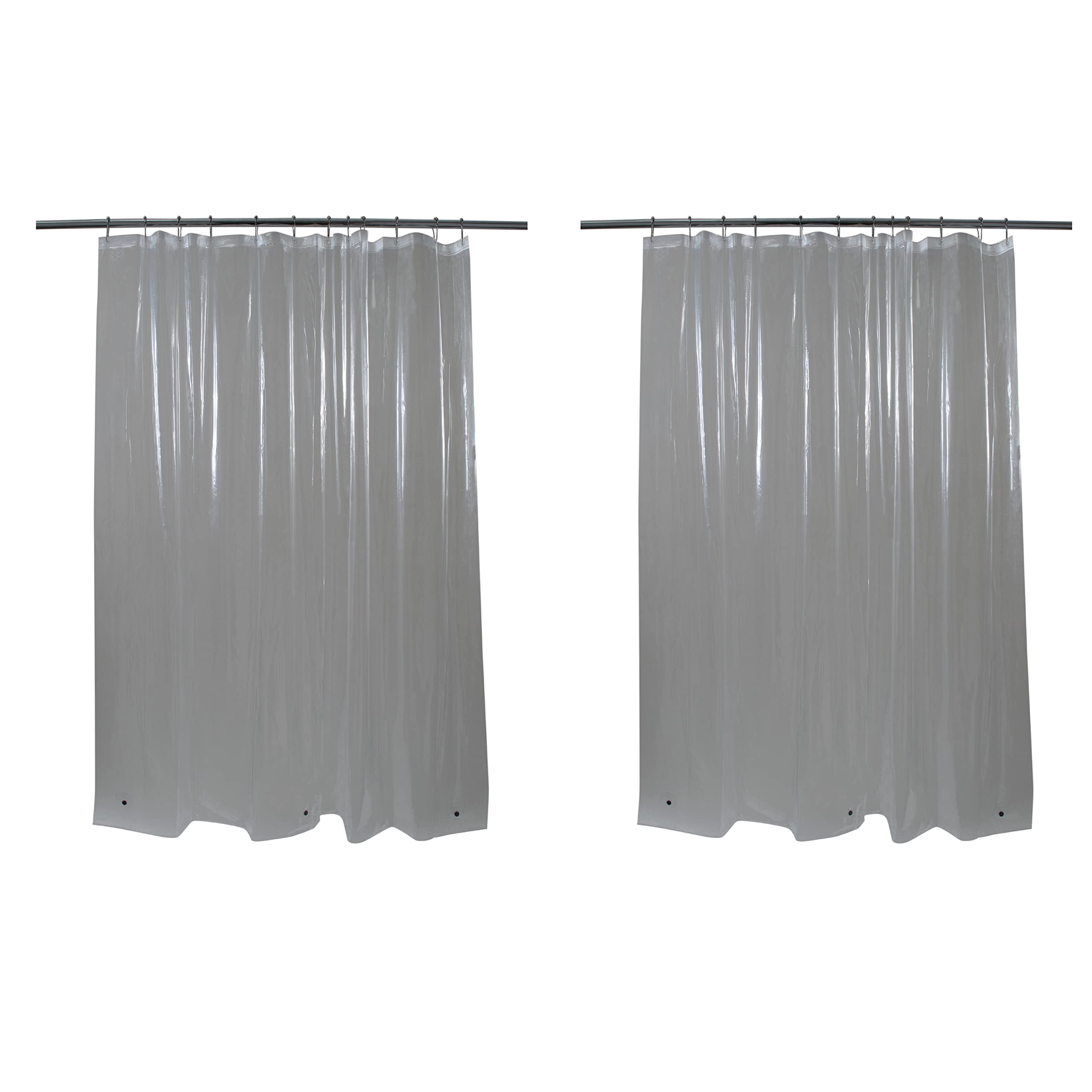 Bath Bliss 2 Pack PVC Standard Shower Curtain Liner | 3G | 70