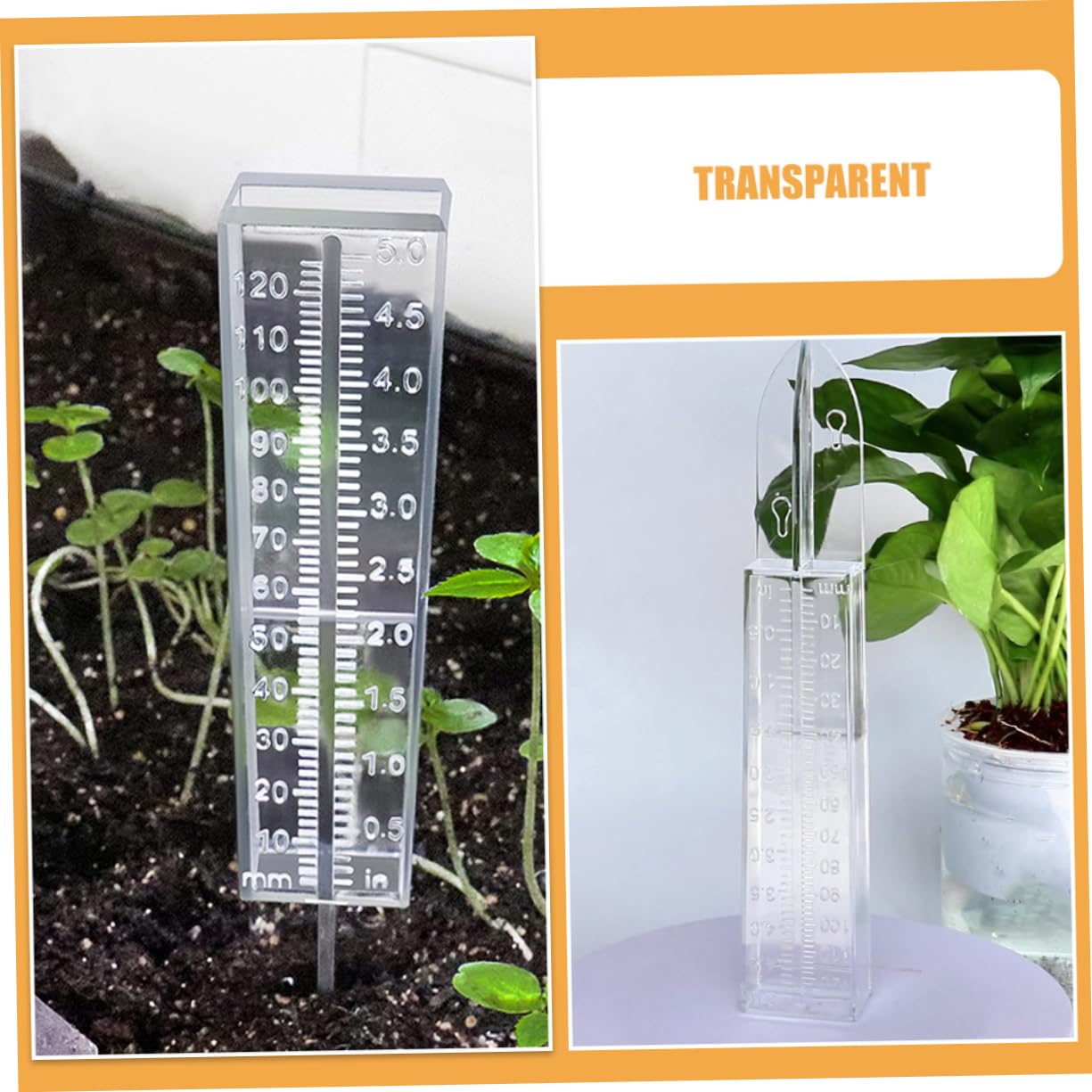 Alasum 6stücke Regenmesser Aus Transparentem Kunststoff Wetterfester Niederschlagsmesser Zur Genauen Regenmessung Im Garten Praktisches Gartenzubehör Für Präzise Wasserüberwachung