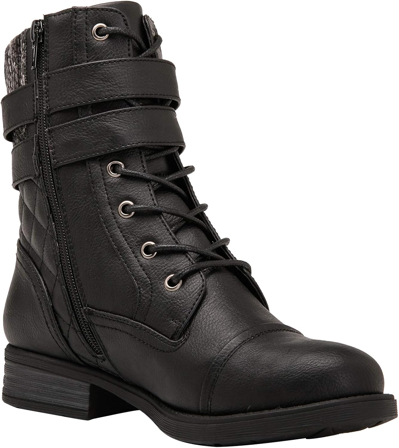  | GLOBALWIN Women's Combat Boots Winter Lace Up Ankle Booties | Shoes