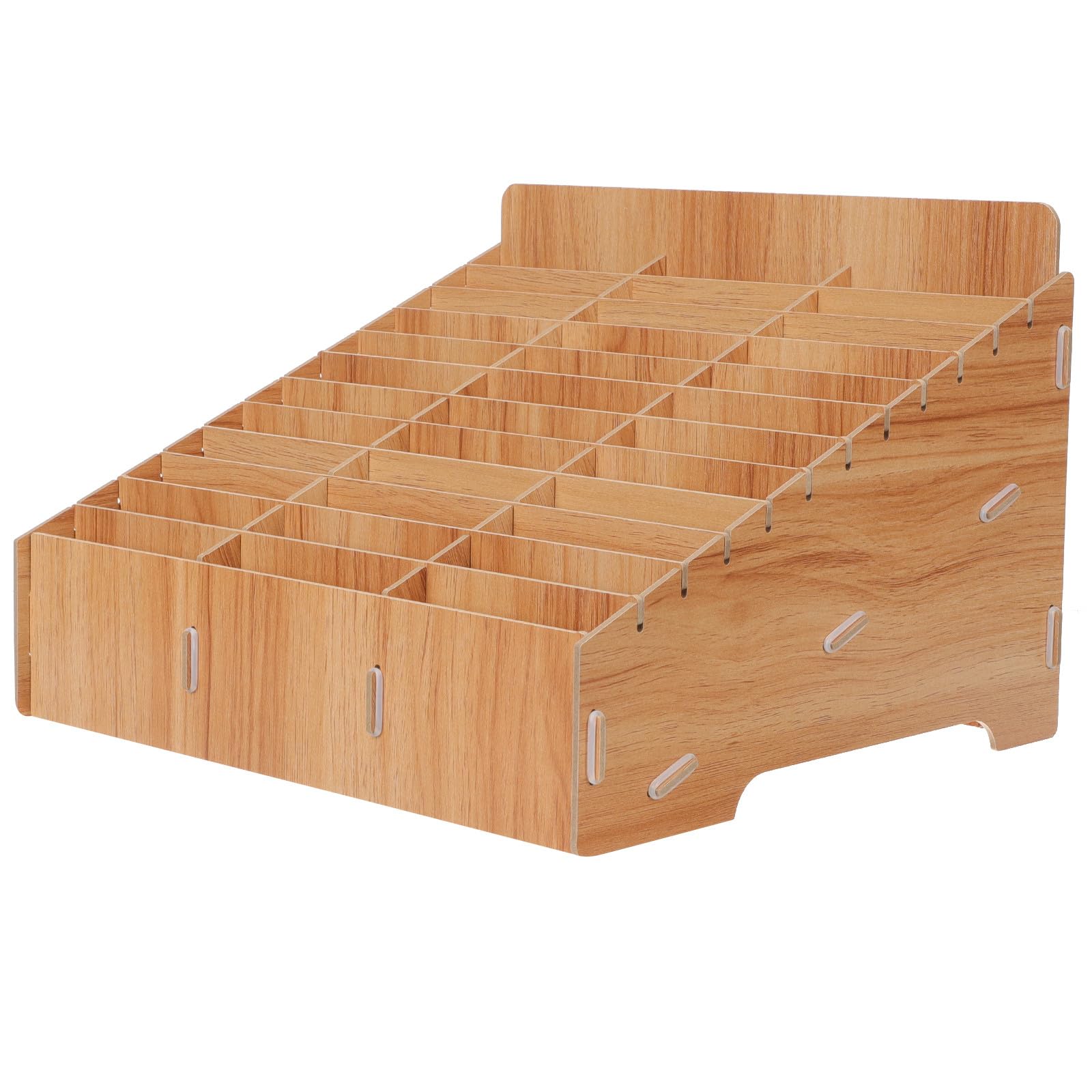 Desktop Organizer mit 36 Fächern für Homeoffice und Besprechungsräume Handy Aufbewahrungsbox und Schreibtischzubehör
