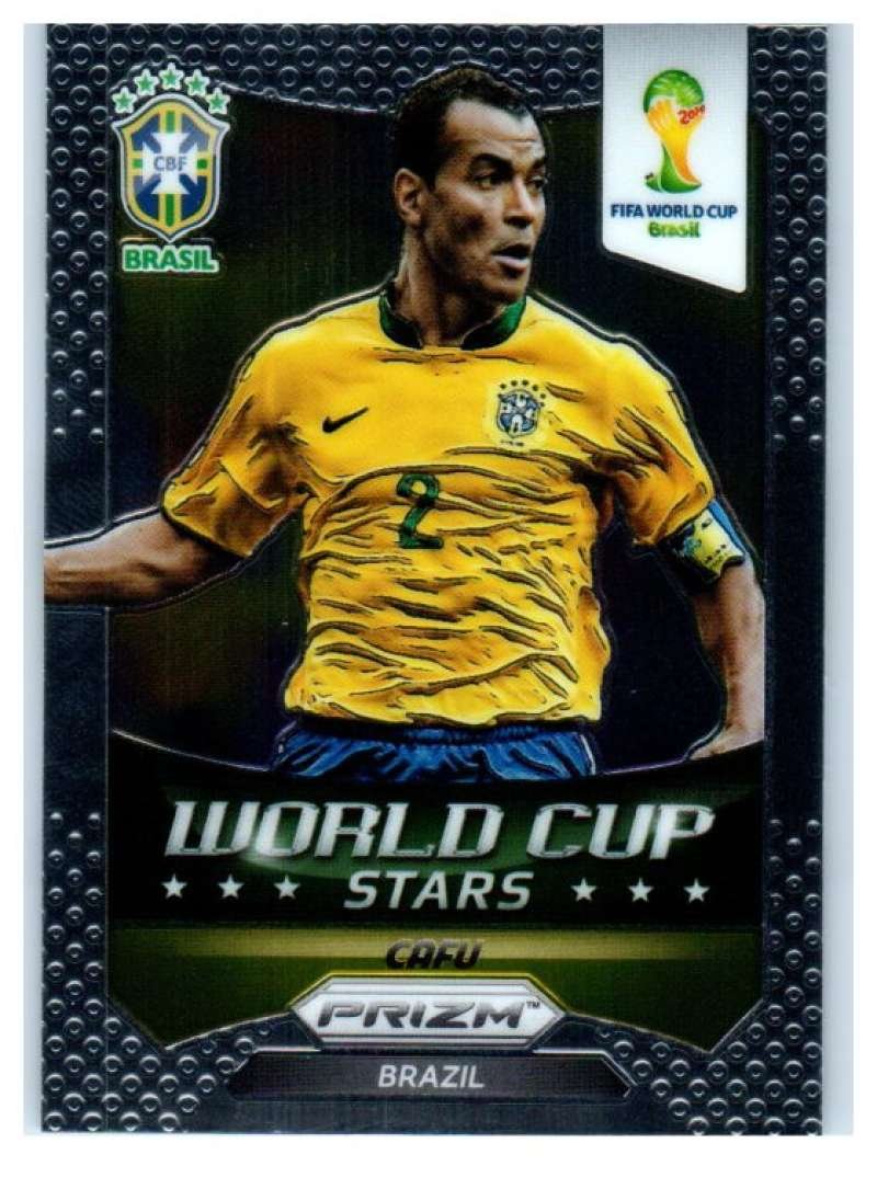 2014 Panini World Cup Prizm World Cup Stars #47 Cafu Brazil Soccer Card