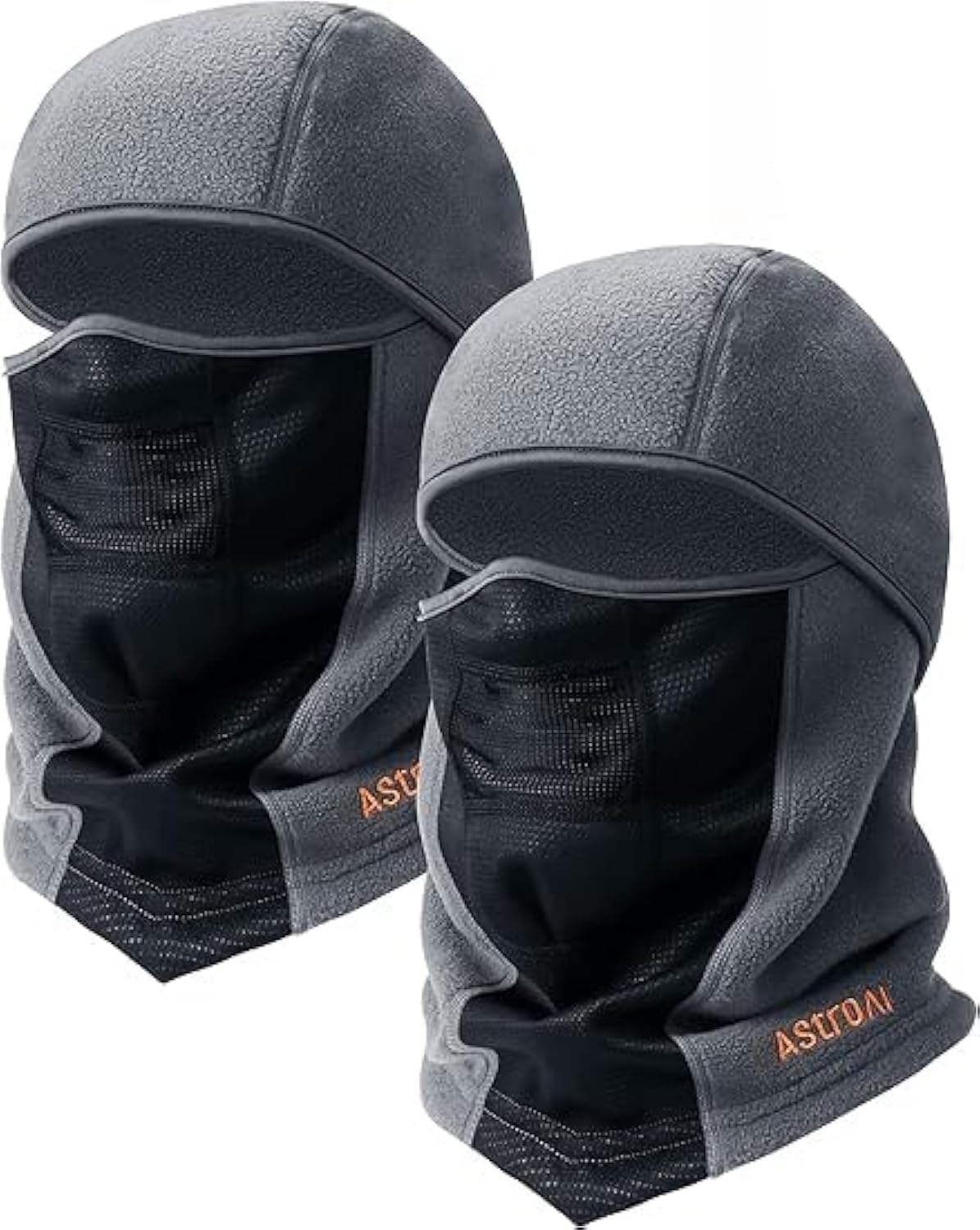 NALACAL Winter Fleece Balaclava Ski Mask, Thermal Windproof Face Cover for Men and Women – Breathable Cold Weather Gear for Skiing, Motorcycle Riding, Outdoor Work, and Snowboarding (Grey-M)