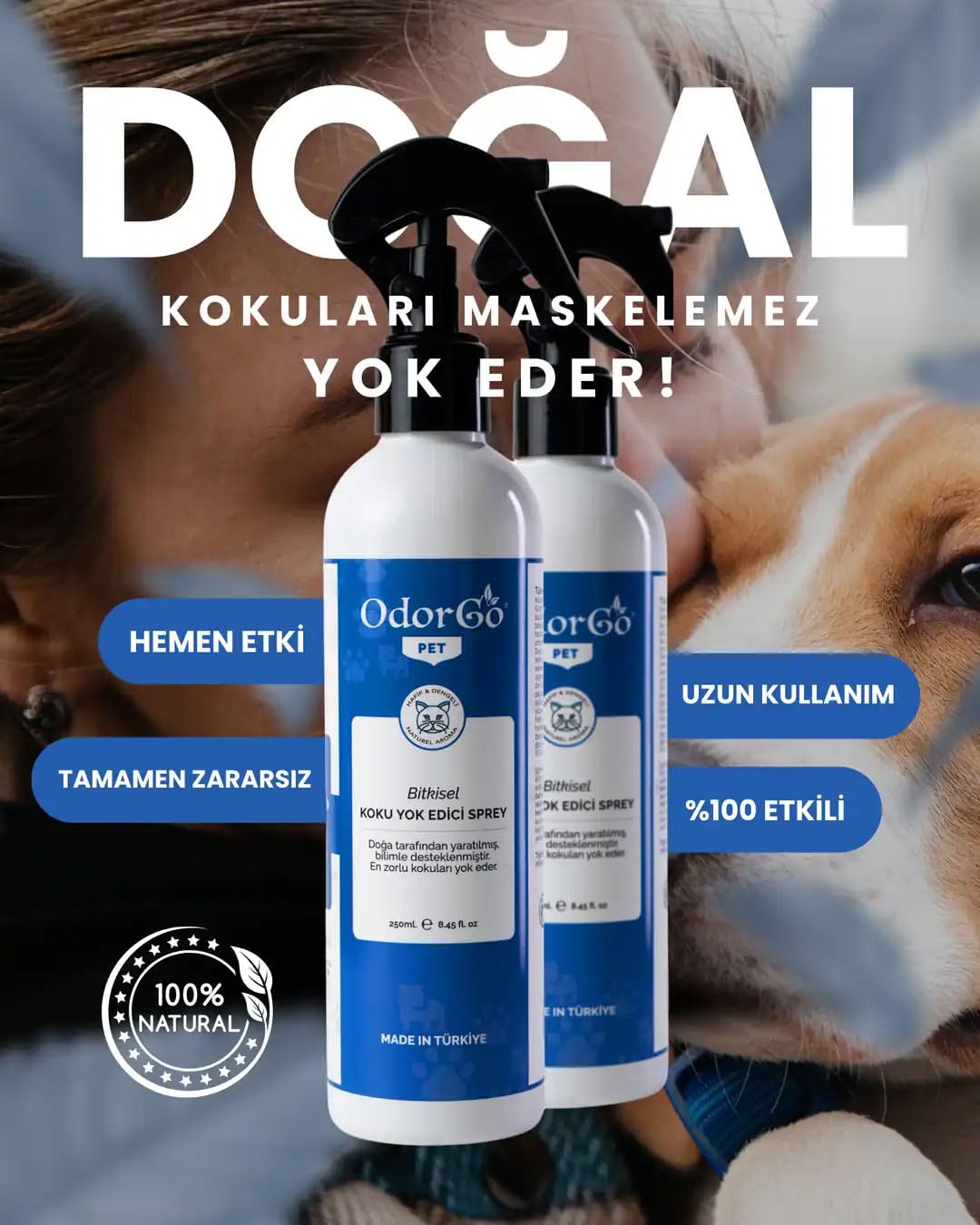 ODORGO PET Koku Yok Edici Sprey (250ml.)