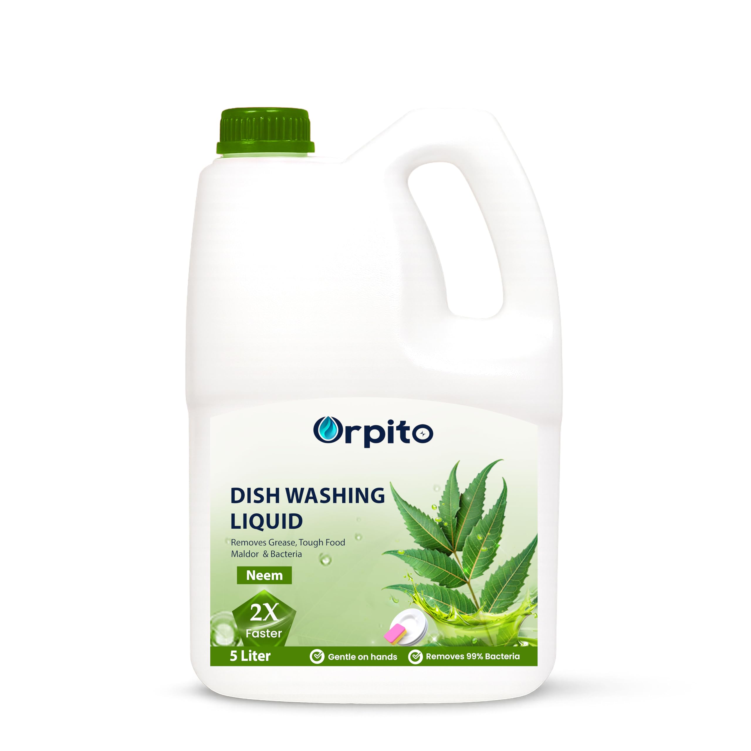 Dish Washing Liquid Pack of 2 and 1 (5L Each) – Tamarind, Tangerine, Neem, Mint & Jasmin+Lemon – 2X Faster Grease Removal, Gentle on Hands, Fresh Fragrance (NEEM)-picture-23