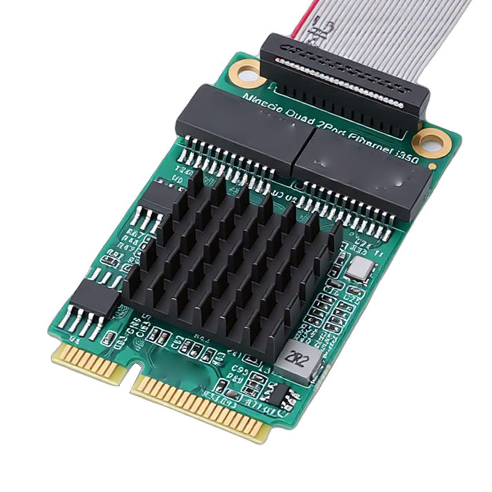 Scheda Adattatore di Rete Mini PCIe Gigabit, Doppia RJ45 Mini