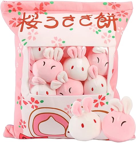 Miniatura 15 de Almohada de felpa de ajolotl, bonita almohada de ajolote con peluches de ajolote, bolsa de muñecas de animales de peluche de ajolote, regalo de 6