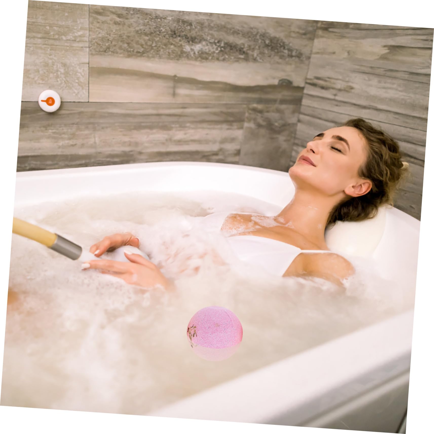 Mikinona Set 9pcs Portable Bath Balls Exfoliating Moisturizing Rejuvenating Spa Experience at Home