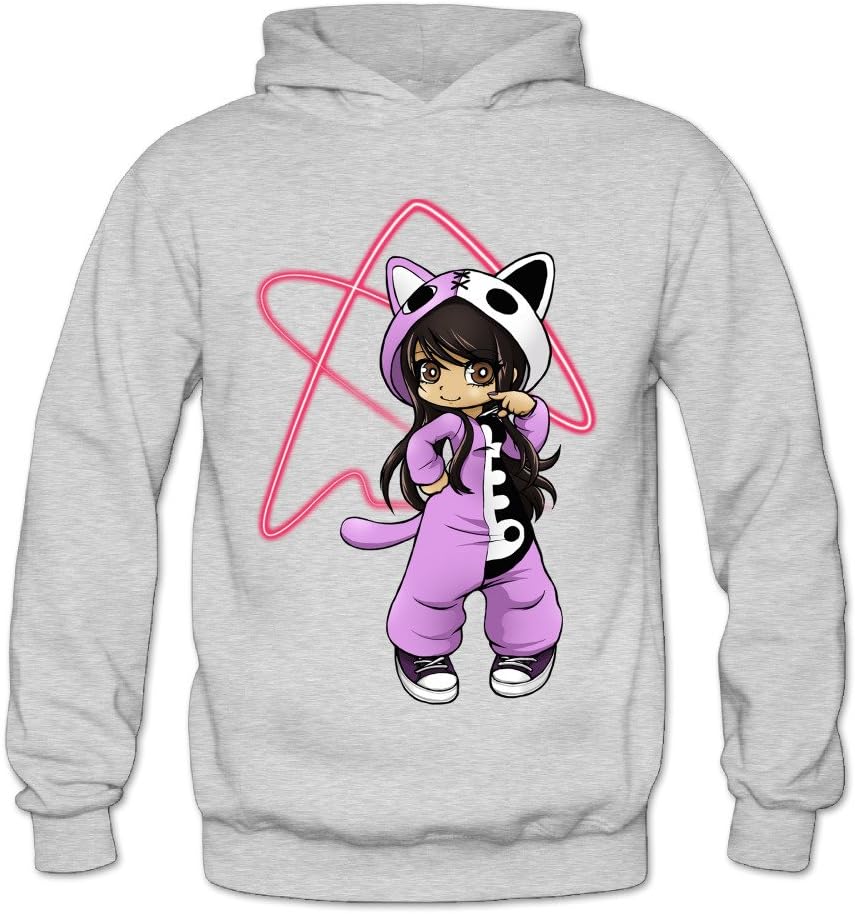 PRUSI Women's Aphmau Gaming 4 Hoodies Sweatshirt Size US White