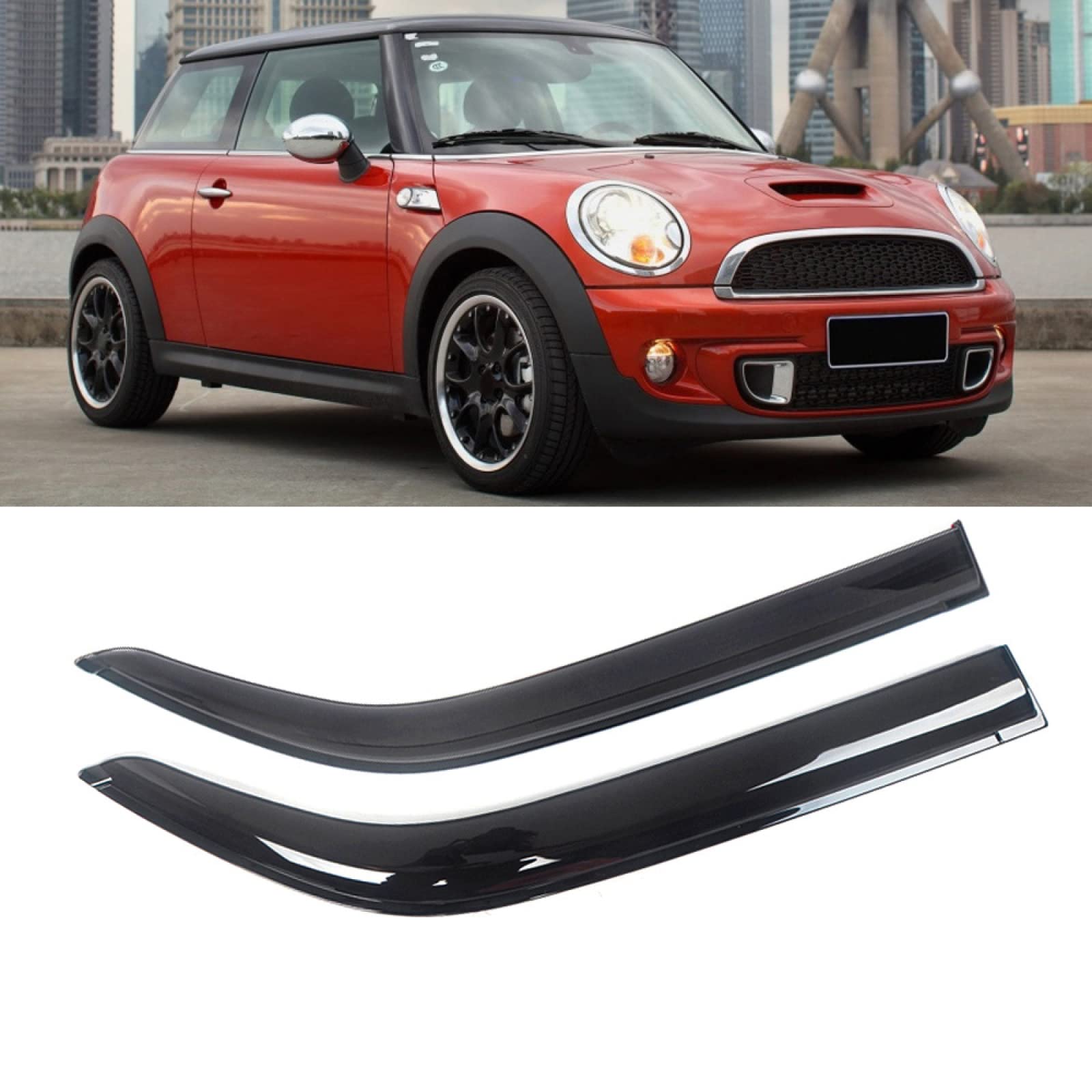 Amazon.co.jp: 車用サイドバイザー、に適合する MINI Cooに適合する