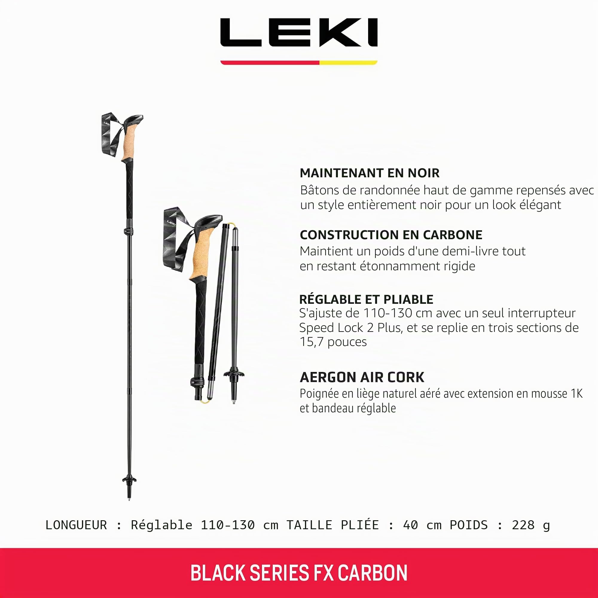 Black Series FX Carbon - Bâtons randonnée
