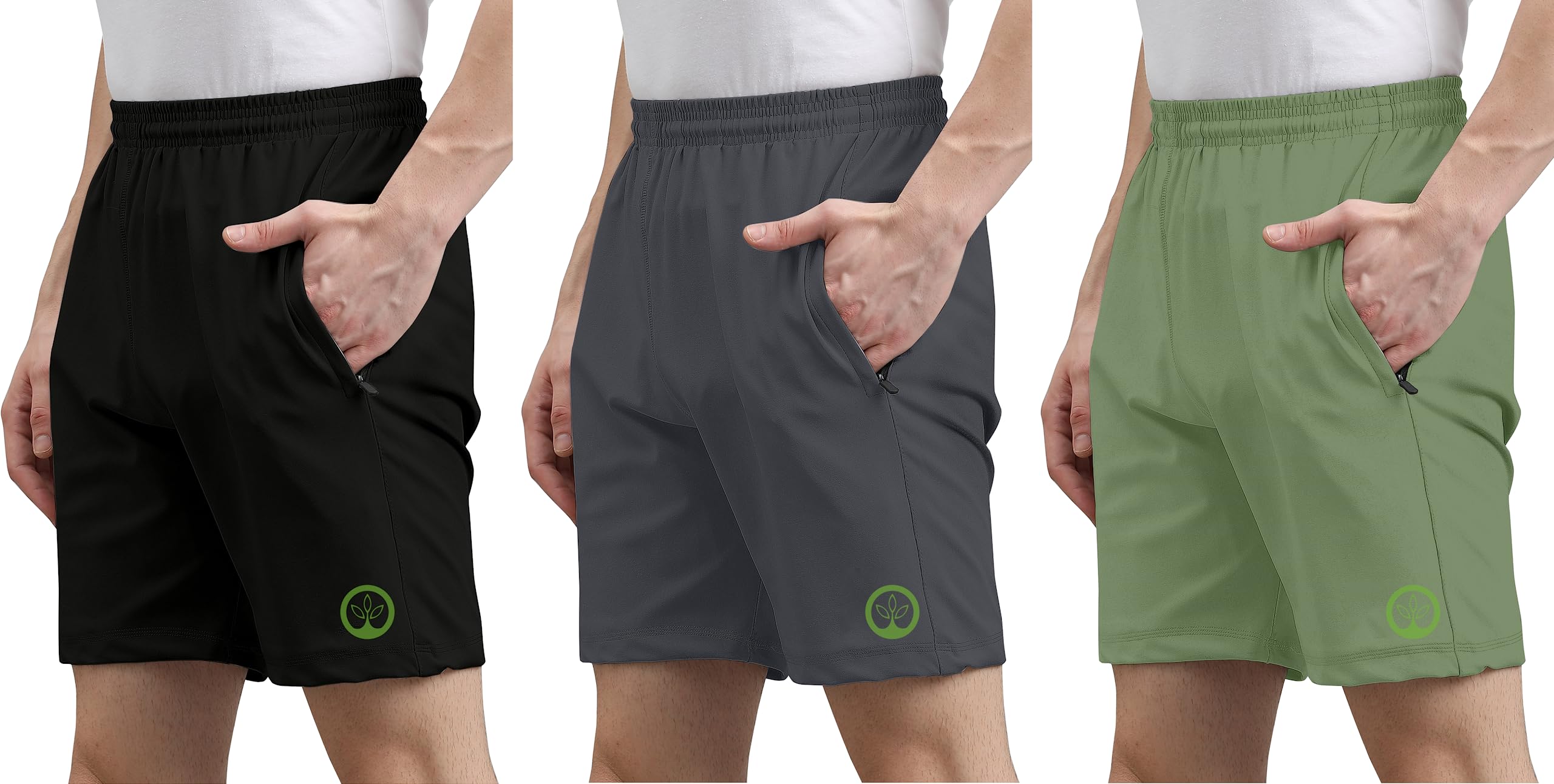 Unisex Lycra Blend Regular Fit Shorts for Gym, Running, Cycling, Swimming, Basketball, Cricket, Yoga, Football, Tennis, Badminton & More-image-36